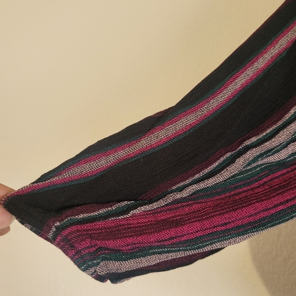 Torrid Multicolored Button Front Tie Closure Top … - image 2